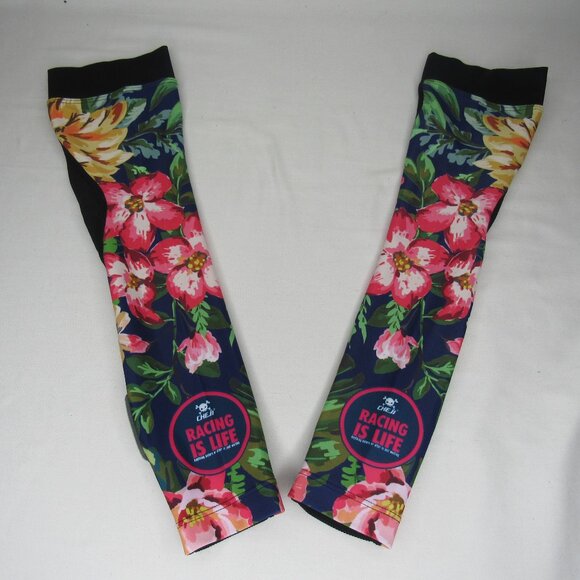 Cheji Racing is Live Tropical Print Running Cycling Sleeve L Large - Picture 1 of 4